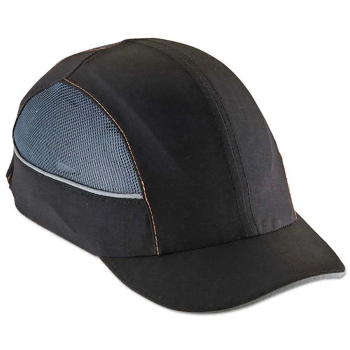 Ergodyne EGO Skullerz 8960 Unisex Bump Cap - Short Brim, LED Light, Black Impact Shell, Adjustable Hook-and-Loop, Reflective, 1 lbs, EVA Polyethylene, Patented Flanged Vent Design, EN 812-Compliant, Lightweight, Luminous