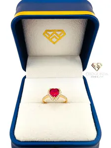 Anillo de Corazon con zirconia 14k