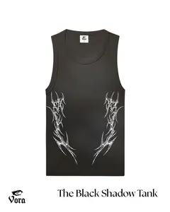 The Shadow Tank Top / Please Size Up / Cotton and Spandex /Gym
