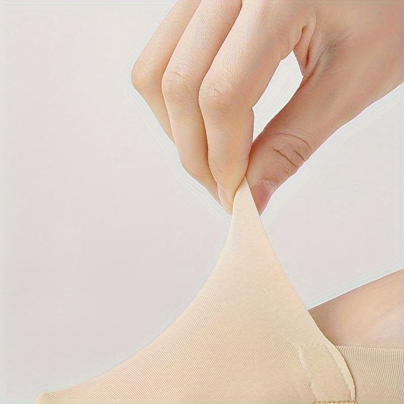 10 Pairs Women's Invisible Socks - Comfortable Breathable Polyester No-Show Socks with Cushioned Sole, Anti-Slip Design, Soft Knit Fabric, Ideal for Daily Casual Wear