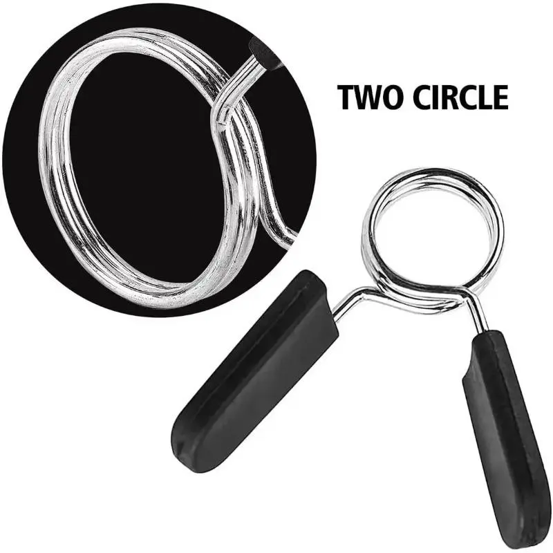 2PCS 25/28/30 mm Barbell Clamp Spring Collar Clips Gym Weight Dumbbell Lock Standard Lifting Kit Barbell Lock Fitness Tools Fitness Equipment Accessories Strength Training Accessory