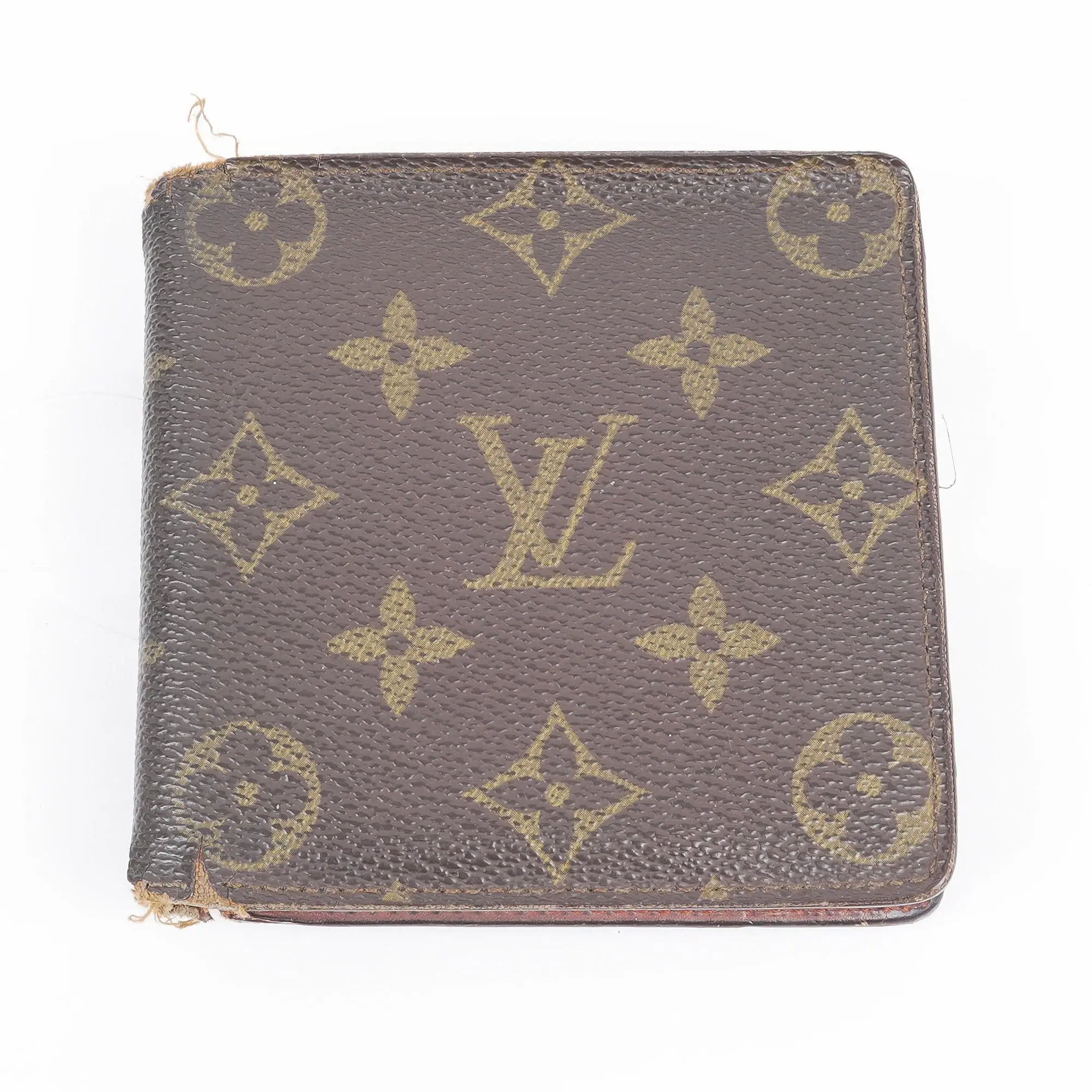 Pre-owned Louis Vuitton Canvas Small leather goods Marco Brown Monogram Wallet #4900000292787