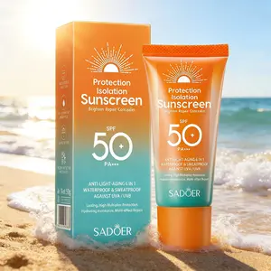 Mineral Face Sunscreen SPF 50+ PA+++, Lightweight & Refreshing Sunblock, Waterproof Travel Size Lotion for Face & Body