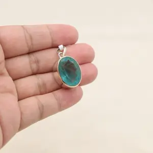 Faceted Fluorite Pendant S925 | Gifted Goods