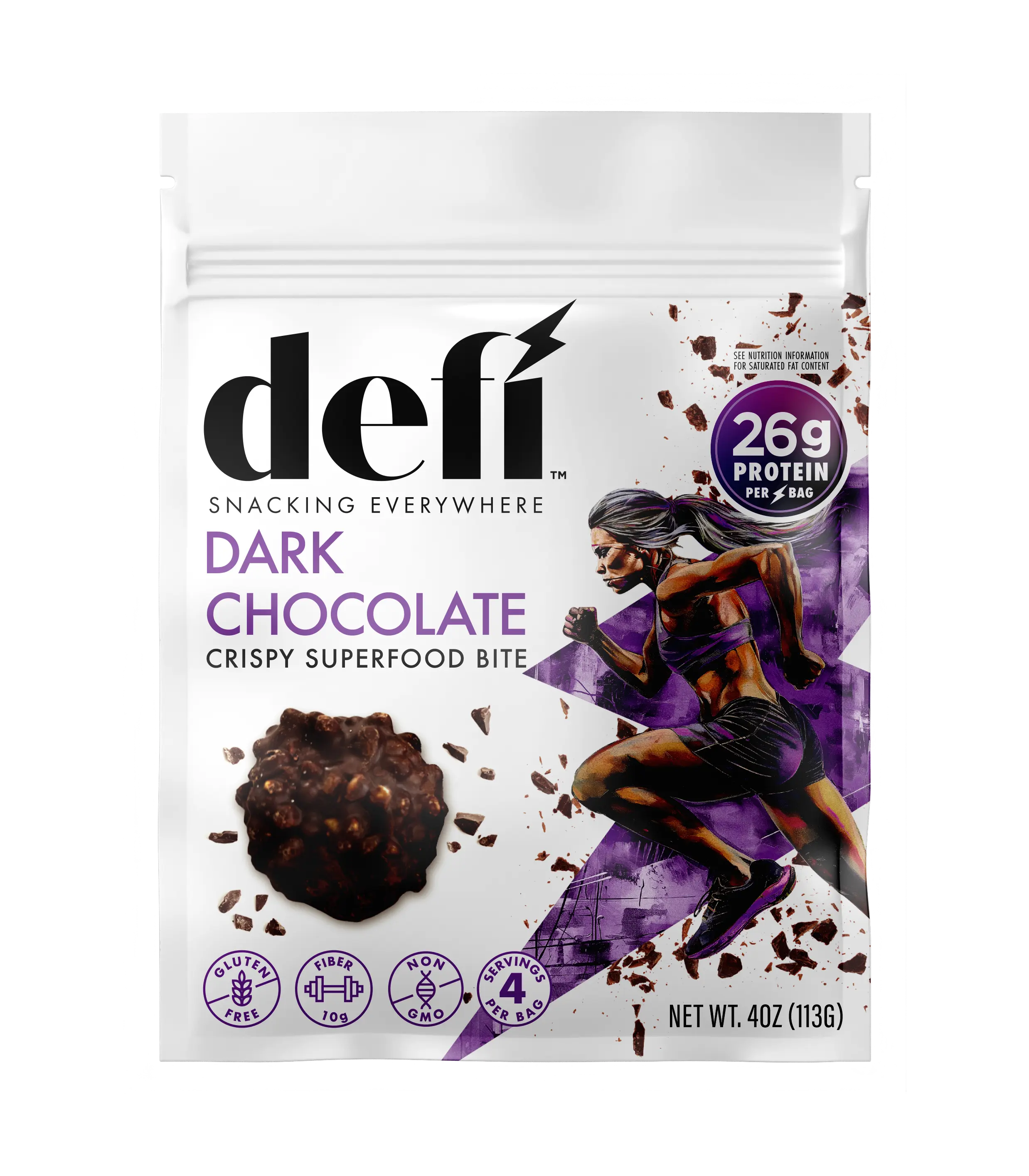 DEFI Dark Chocolate Crispy Superfood Bite