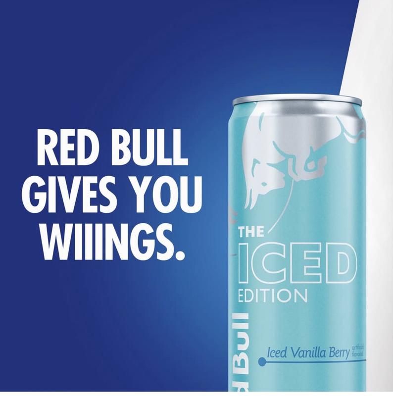 Red Bull Winter Iced Vanilla Berry 4 pack 12 fl oz cans