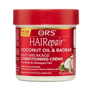 ORS HAIRepair Coconut Oil & Baobab Anti-Breakage Conditioning Creme 5 oz for Weak Damaged Hair Rehydrate & Fortify