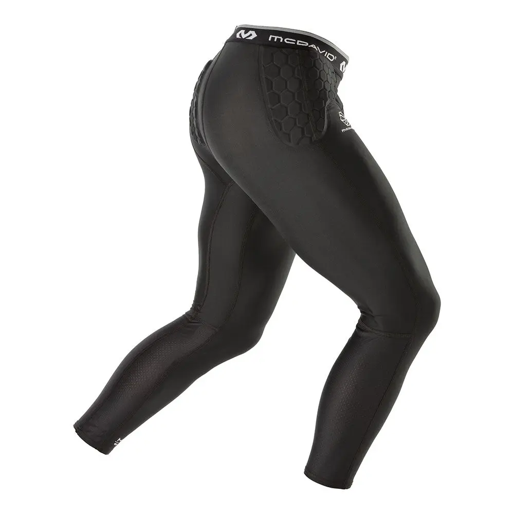MCDAVID HEX® Basketball Compression ¾ Tight with Hip & Tailbone Pads Machine Washable Premium Design 9mm Technology for Ultimate Protection & Comfort