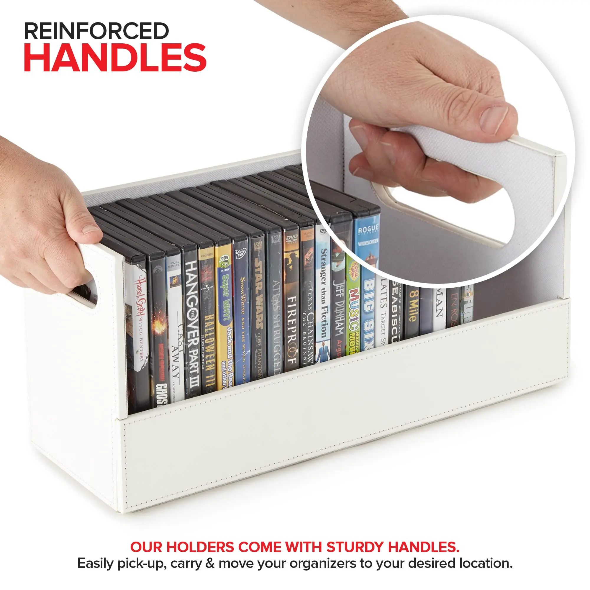 Stock Your Home DVD Storage Box, Movie Shelf Organizer for Blu-Ray ...