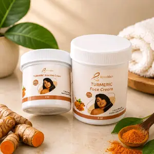 Byenblan 2-PCS Turmeric Skincare Set - 2oz Knuckles Cream, 4oz Face Cream Turmeric
