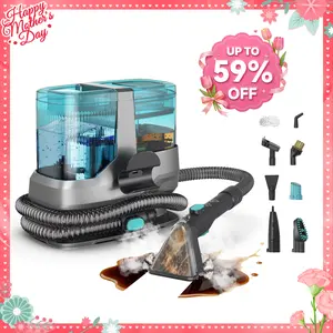 [Mother's Day Gifts] Steam Upholstery Cleaner with 18KPa Deep Steam Cleaning, Steam Upholstery Vacuum Machine for Kitchen, Sofa, Pets Stains, Carpet, Car, with 10 Pcs Steam Cleaning Tool Set