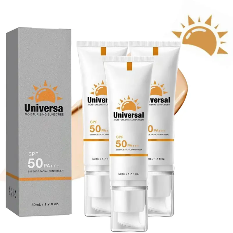 Soug Sun Facial Tinted Sunscreen Cream SPF50+, 50ml/1.7oz Organic Titanium-Glycerin, Waterproof, Hydrolyzed Collagen-Infused, Moisturizing, UV Protection for Adults & All Skin Types, Ideal for Hiking, Spf Makeup, Fragrance Free, Biodegradable, Moisturizer