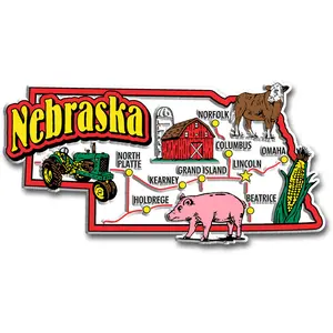 Nebraska Jumbo State Magnet by Classic Magnets