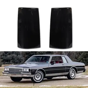 2pcs Smoked Lens Side Marker lamps Lights For 1981 1982 1983 1984 1985 Chevy Impala / Caprice & Pontiac Safari,Replace OEM 915436, 915435