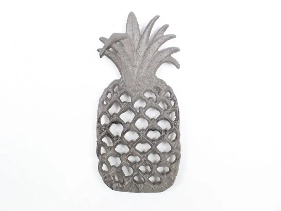 Handcrafted Model Ships K-0925-Cast-Iron Cast Iron Pineapple Trivet, 9 in.