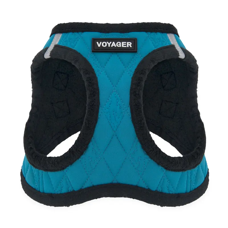 Voyager Step-In Plush Dog & Cat Harness - Soft Cozy Vest No Pull for Small Medium Dogs & Cats - Adjustable, Reflective, Easy Step-In Design, Double D-Rings, Winter Comfort Walking Harness by Best Pet Supplies