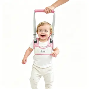 Handheld Baby Walking Harness, Adjustable Toddler Walker Helper, Breathable Walk Learning Support Belt, Safe Baby Walking Assistant for 7-24 Months Old