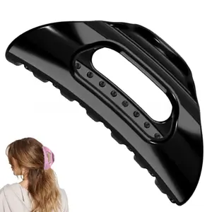1pcs Hot Selling New Product, Women's Simple, Versatile, Comfortable Grip Clip, French Clip, Soft Silicone Shark Clip