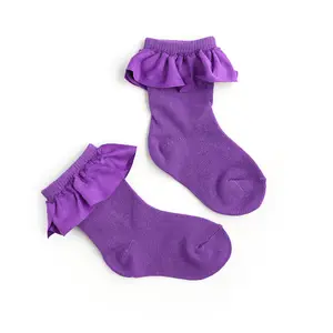 Lilac RUFFLE SOCKS
