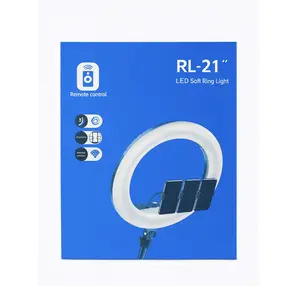 RL-21 Inch Professional LED Soft Ring Light with Remote & Tripod