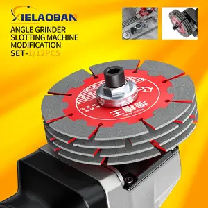 M10 Angle Grinder Slotting Machine Adapter, Fits Type 100 Grinders, Polishing Interface Converter Tool Adapter, 1/12 Piece Set