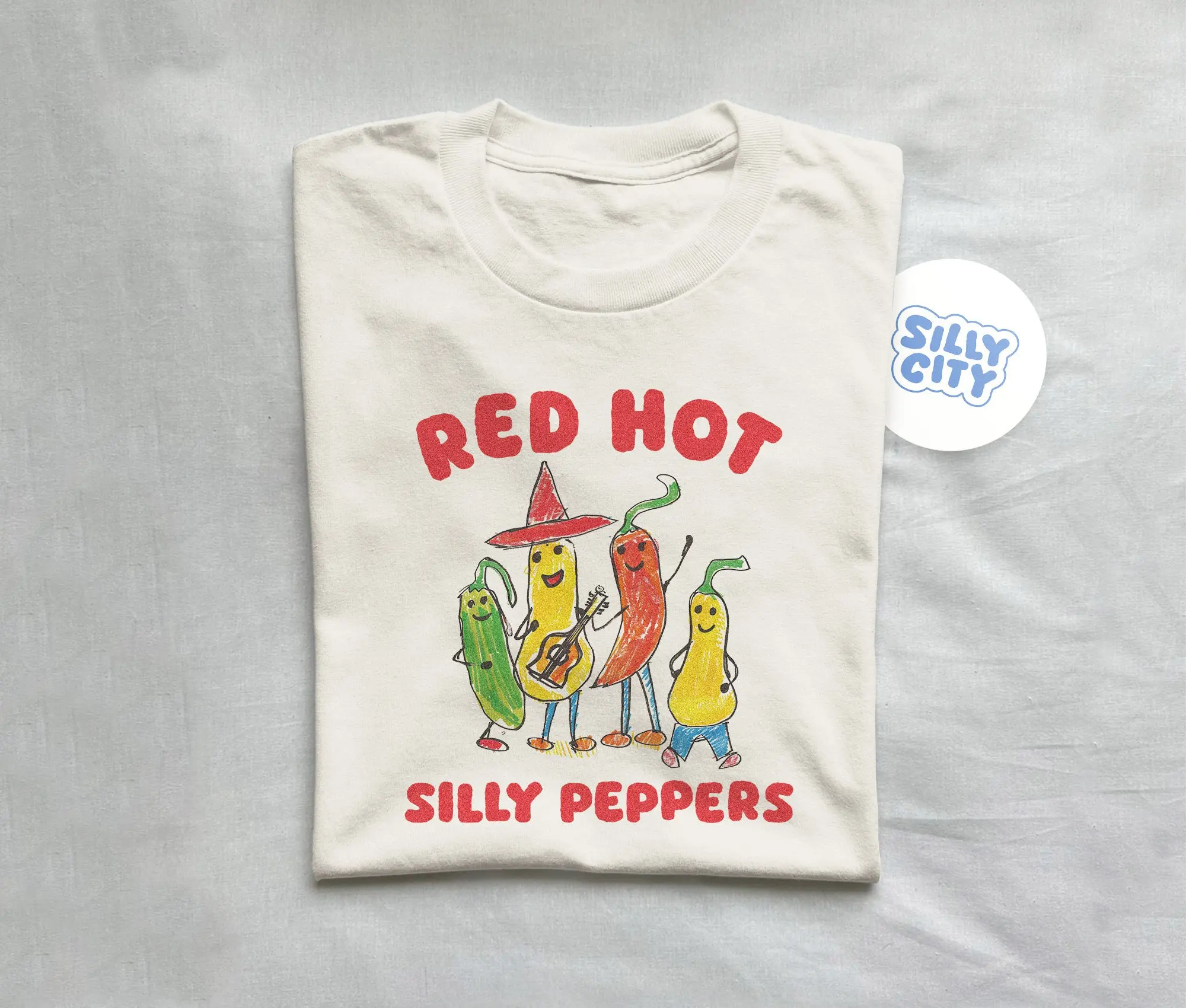 Funny Women Clothing Silly Peppers - Unisex T Shirt Heavy Cotton Gildan Tshirt