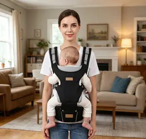Large Waist Support Bear Baby Hip Seat Carrier Fit Plus Size Mom Dad，Baby Hip Seat Carrier，Ergonomic Baby Carrier，Adjustable Strap，Newborn to Toddler，Hands-Free Parenting，4-in-1 Carry Ways，New Mom，Toddler Mom