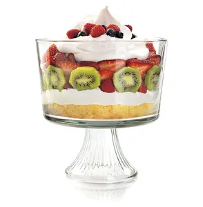 Anchor Hocking Monaco Glass Trifle Bowl, 104 oz