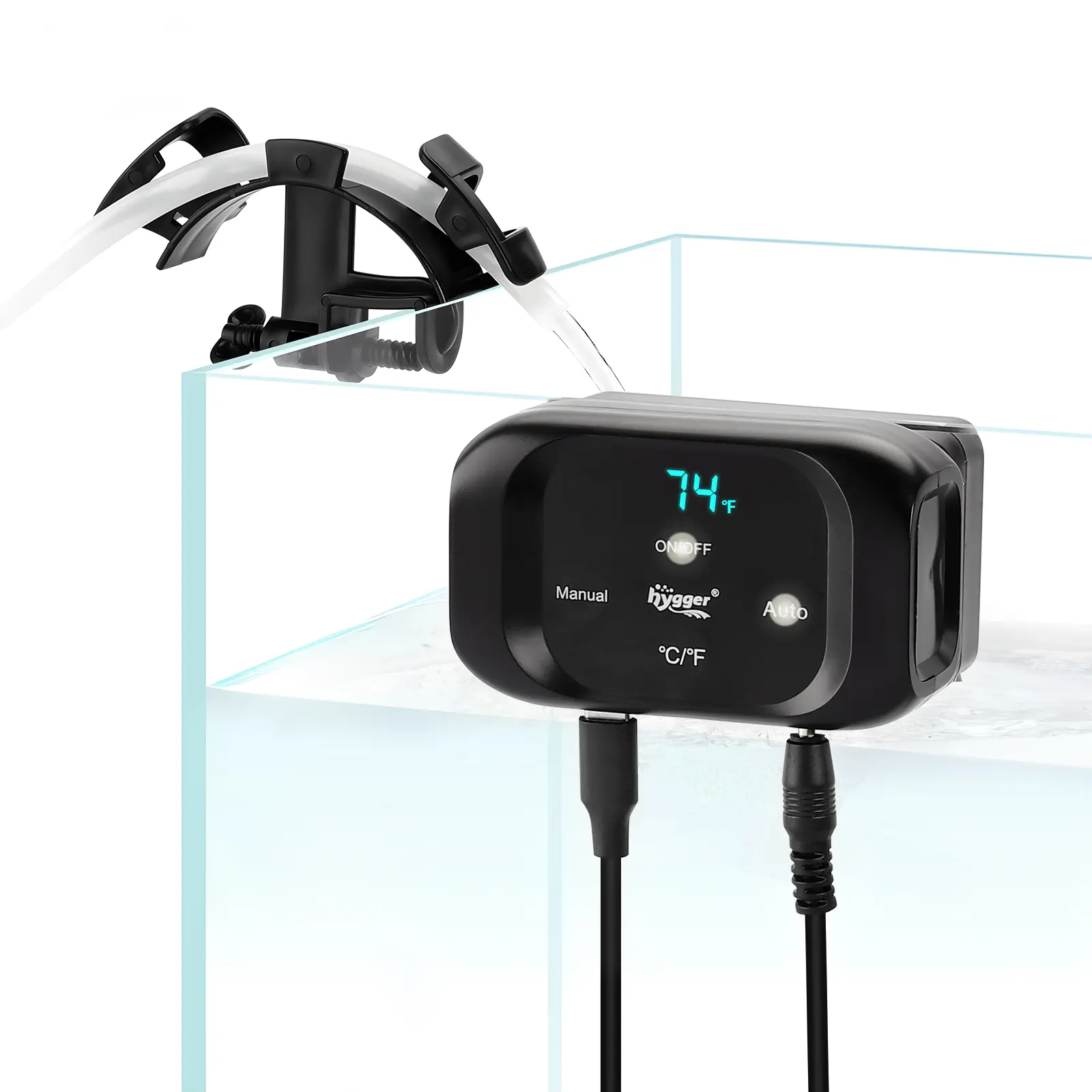 hygger Intelligent Auto Top Off System - Auto Fill Aquarium Water Level Controller Kit with Magnetic Sensor for Stable Levels, Saltwater Reef & Freshwater Tank Pet Supplies