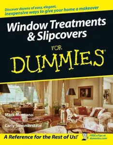 USED-Window Treatments and Slipcovers For Dummies by Mark Montano (Paperback)