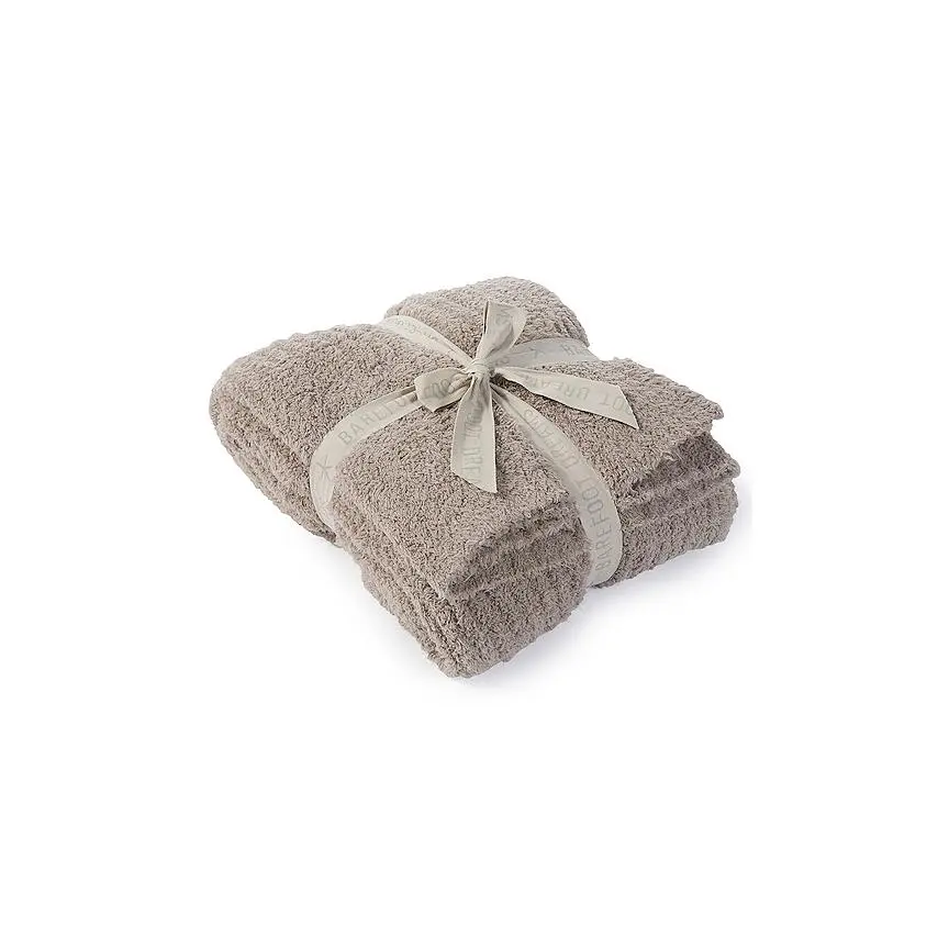 Barefoot Dreams CozyChic Ribbed Throw in Sand