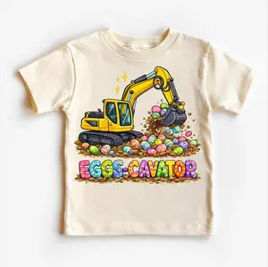 Eggs - Cavator Excavator Easter Shirt, Easter Egg Hunting Tee, Funny Easter Crewneck Shirt, Cute Easter Eggs Tee