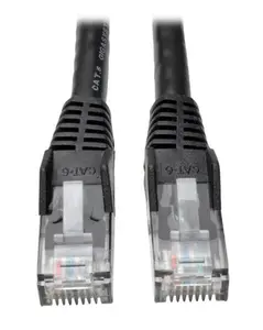 Tripp Lite TRL-N201003BK50B 3 ft. Cat6 Gigabit Snagless Molded Patch Cable with RJ45 Male-Male, Black - 50 Piece