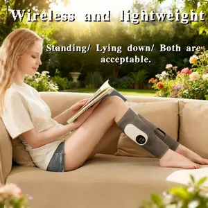 Leg massager, featuring heating and air compression functions, wireless calf massager, with 3 modes and 3 intensities, beneficial for muscles, is an ideal gift for Christmas, Mother's Day and Father's Day.