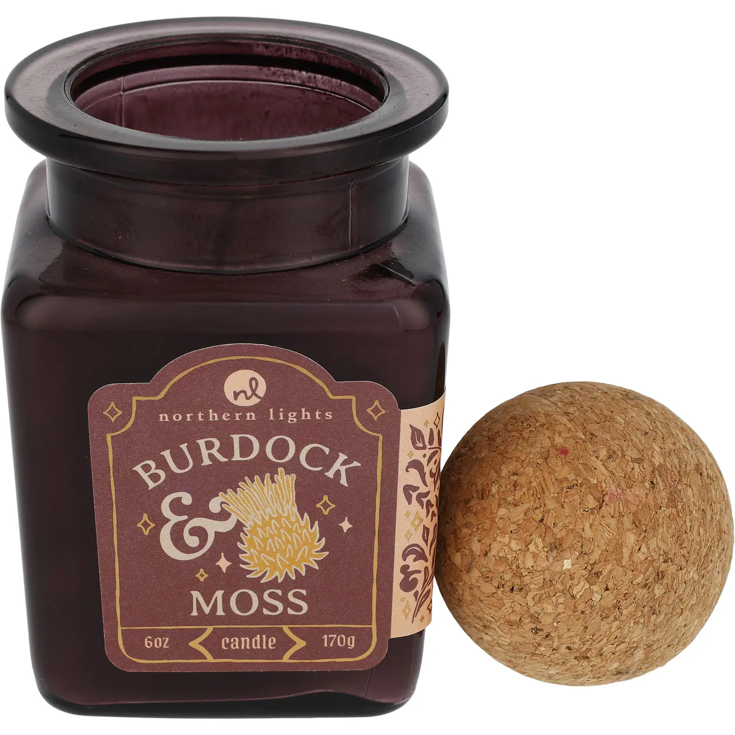 Burdock & Moss By Northern Lights Soy Wax Candle For Unisex