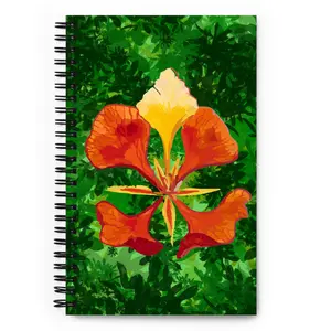 Flamboyán spiral notebook