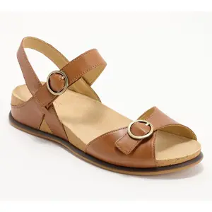 Dansko Leather Adjustable Ankle Strap Sandals-Candace