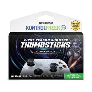 KontrolFreek FPS Freek Vortex for Xbox One and Xbox Series X Controller | Performance Thumbsticks | 1 High-Rise Convex, 1 Mid-Rise Concave | Black