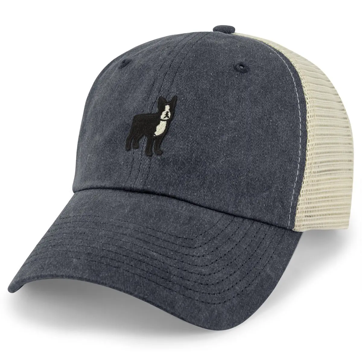 Boston Terrier Relaxed Trucker Hat