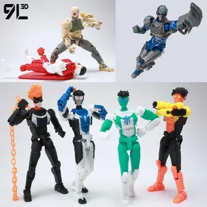 9L3D Unmatched Mark Horror Game FNAF Freddy Fazbear Fantasy Warrior Action Figures Anime Model Dummy13 Collectible Model ToyGift