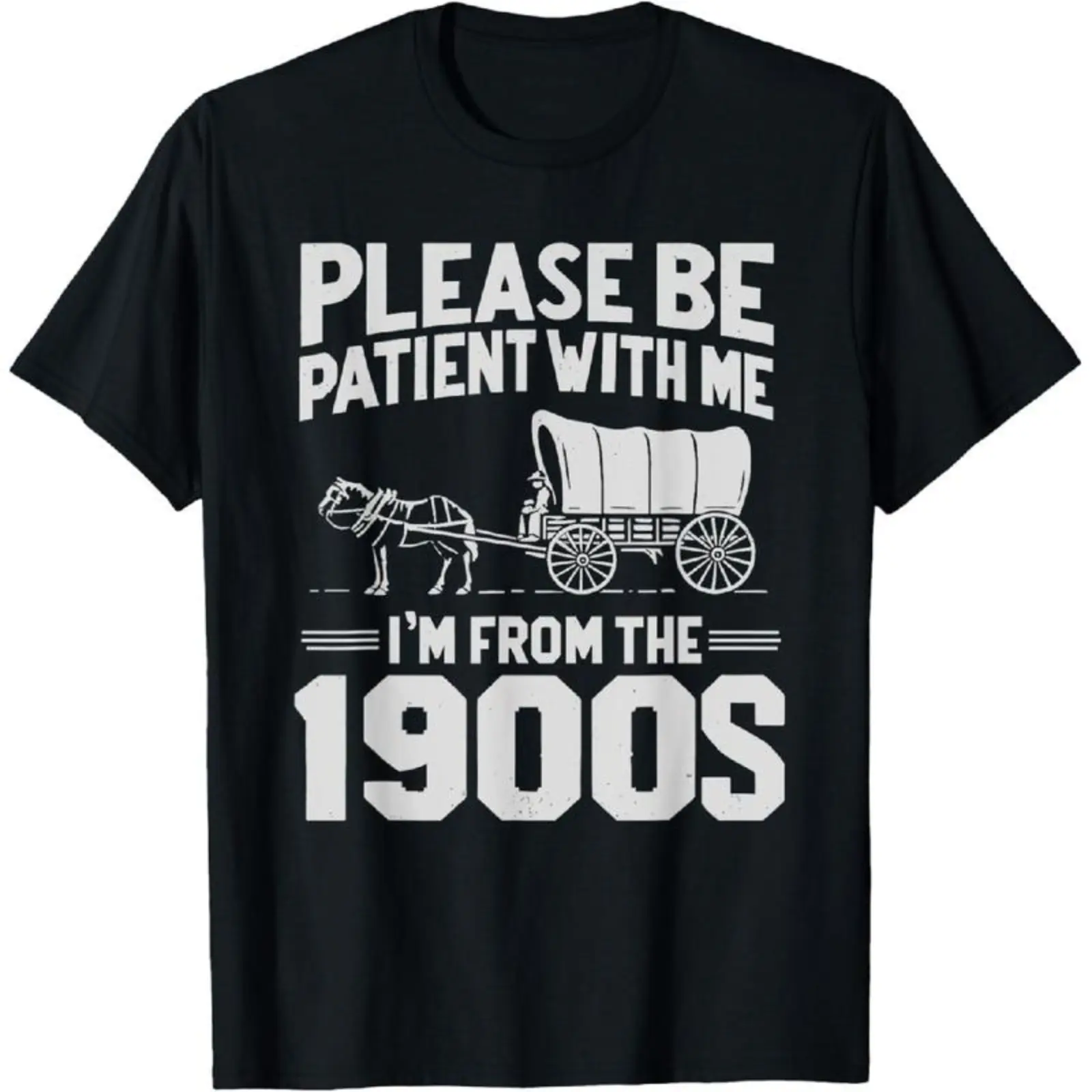 GEM 100% Cotton Please Be Patient I'm From the 1900s Funny Over the Hill T-Shirt Golf Gift T-Shirt For Men and Women