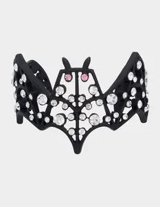 Betsey Johnson FLY BY NIGHT BAT CUFF BRACELET RHINESTONE