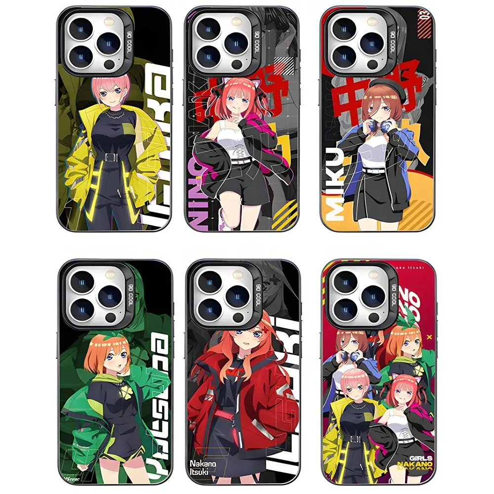 Kawaii anime girl M-Miku The Q-Quintessential Q-Quintuplets phone case Compatible with iPhone 17/16/15/14/13/12/11/Pro/ProMax/Plus/Air/Xsmax/E, Samsung S26/S25/S24/S23/S22, Featuring a Shockproof Matte Back  for Drop Protection, holiday Gift for Couple