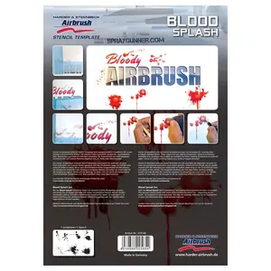 Harder and Steenbeck Airbrushing stencil "Blood Splash"