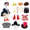 Resin Goose Decor Sculpture Desk Decor with 12 Magnetic Dress-Up Outfits Set - 3+ Years Toys, 4th of July & Easter Decorations and Ornaments, Accessory Options: Goose Only, Outfits Only, Full Set (Clear SKU Selection)