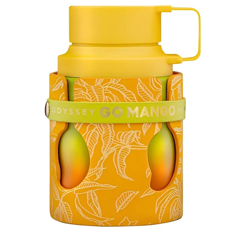 Armaf Odyssey Go Mango Tropical Collection Fruity Woody Amber Vanilla Eau de Parfum Spray 3.4 Ounce 100 ml Long Lasting Unisex Fragrance