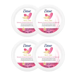 Dove Beauty Cream, Pink - 5 oz Face and Body Lotion - Pack of 4