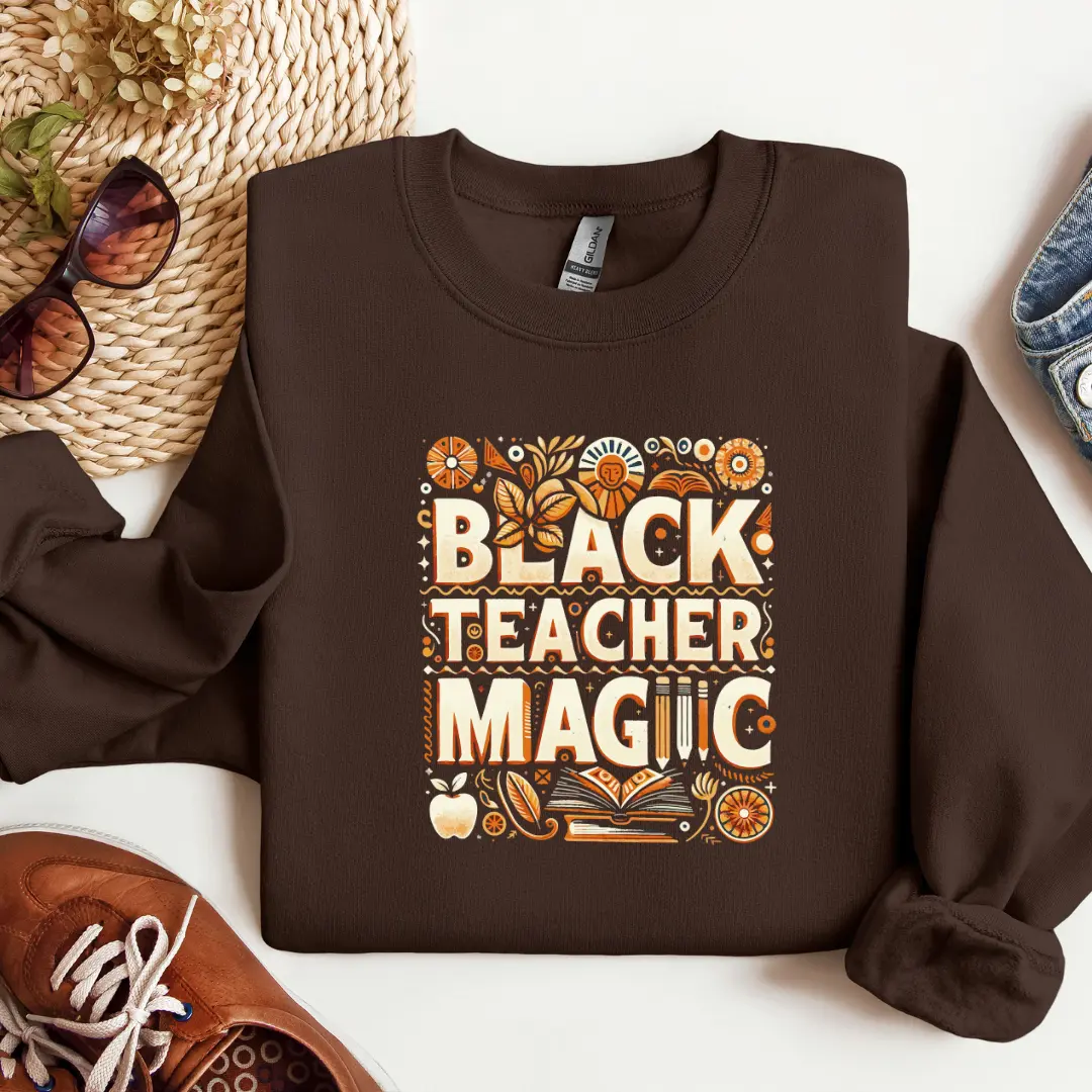 Black Teacher Magic Direct To Film Transfer