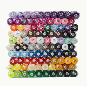 100pcs Home DIY Sewing Machine Small Thread Hand Sewing Thread 100 Colors Optional 402 Sewing Thread 400 Yards 10 Colors Polyester Thread