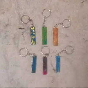 Unisex Illuminating Cube Keychain 6 Pack Bundle